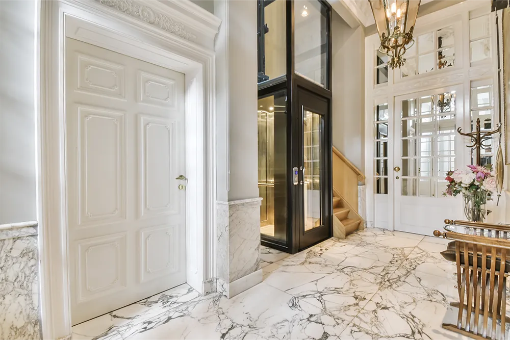 Home elevator in villa